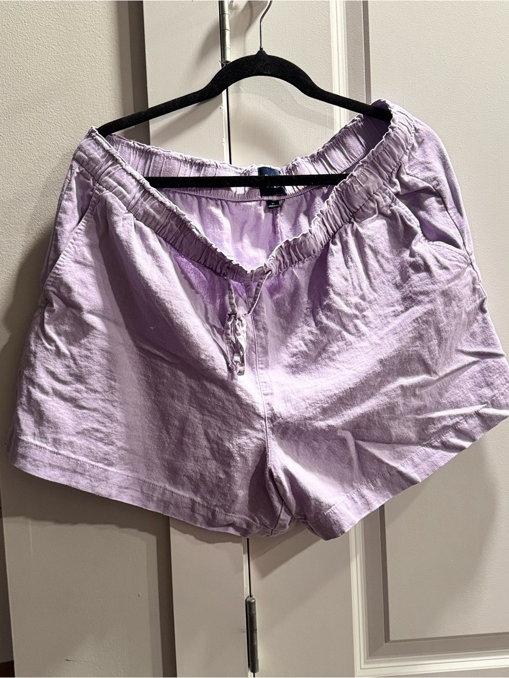GAP Lavender Cotton Drawstring Lounge Shorts
